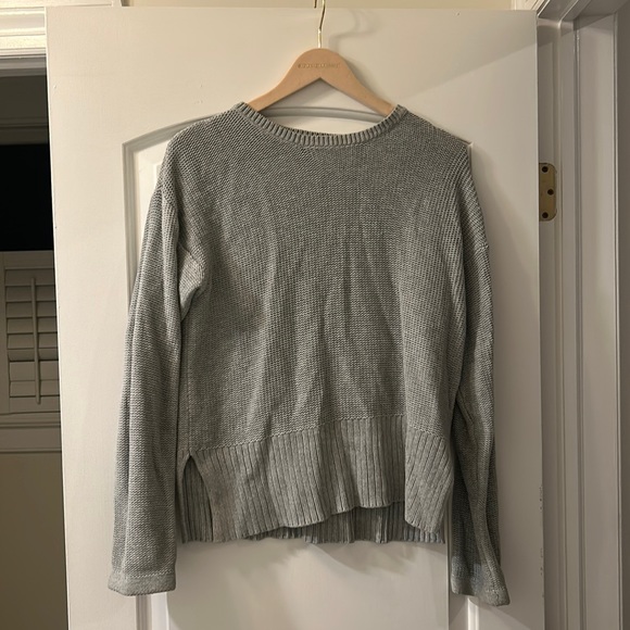T Alexander Wang Knit Oversized Grey Sweater sz Xs 0/2 - Picture 3 of 6